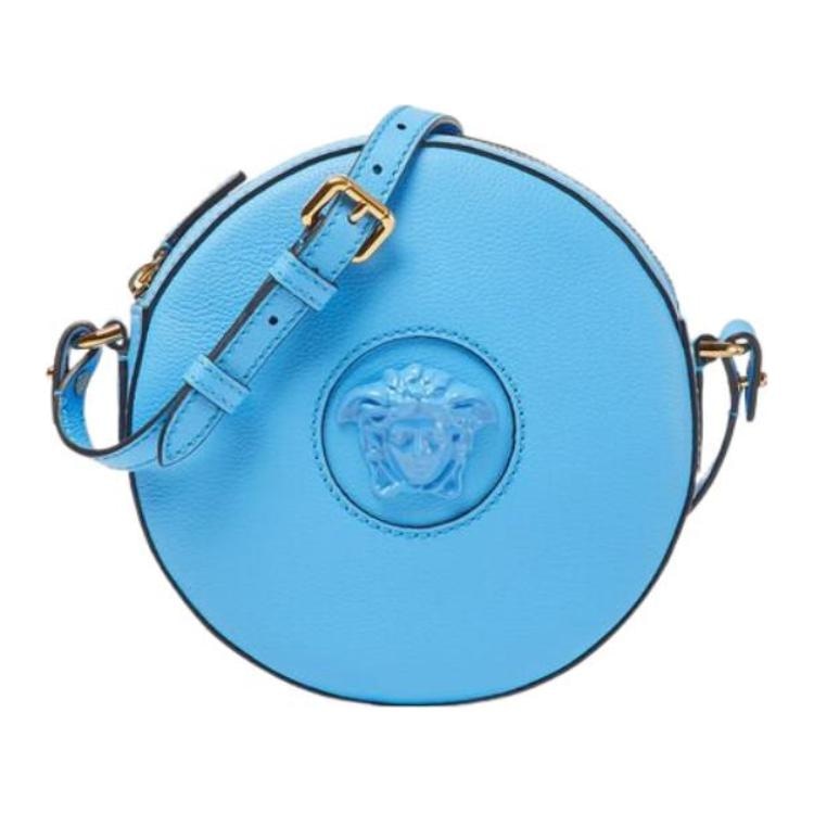 VERSACE/范思哲 Versace La Medusa Chain Bag Blue