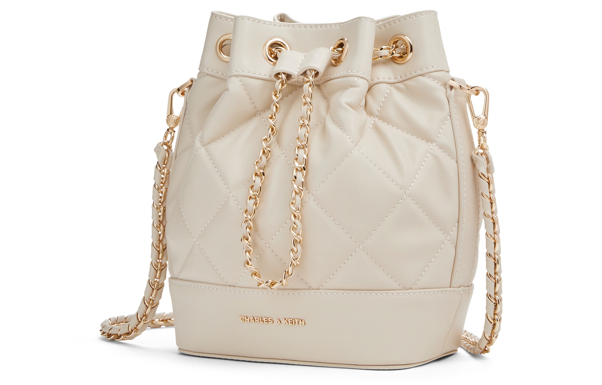 Charles&Keith Charles & Keith Quilted Chain Backpack — фото 9