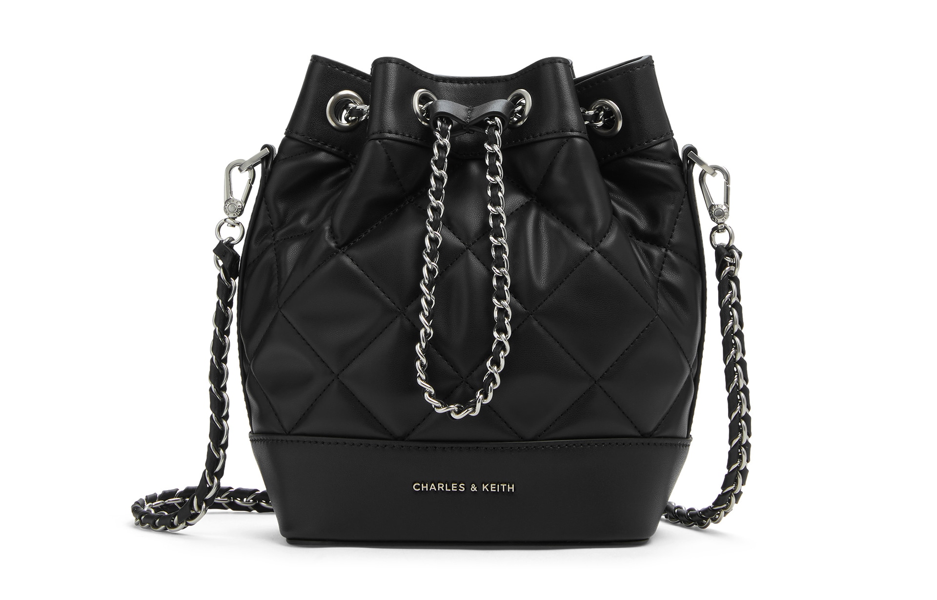 Charles&Keith Charles & Keith Quilted Chain Backpack — фото 1