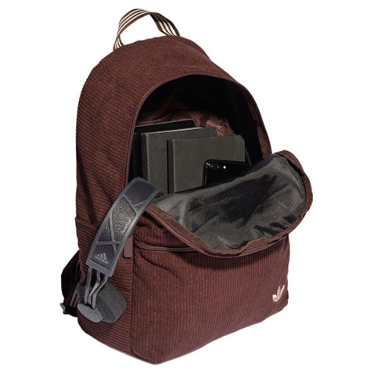 adidas originals Trefoil Corduroy Backpack Shadow Brown — фото 3