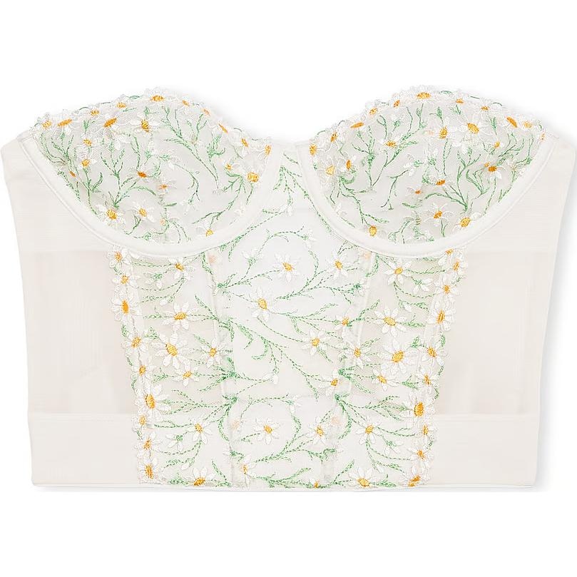 Victoria'S Secret PINK Dream Angels Daisy Chain Embroidery Strapless Corset — фото 1