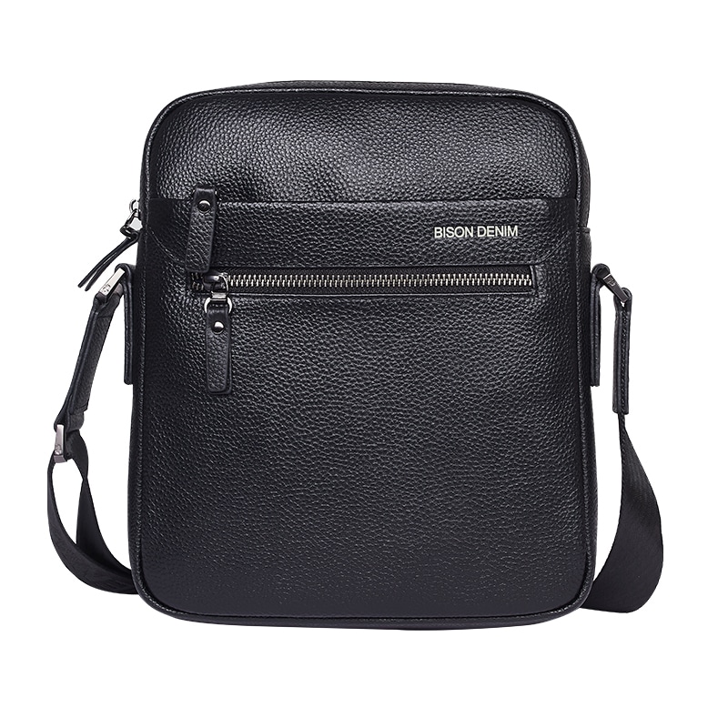 BISON DENIM美洲野牛 BISON DENIM Black Shoulder Bag