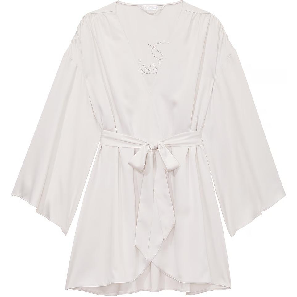 Victoria'S Secret Bride Embellished Satin Robe