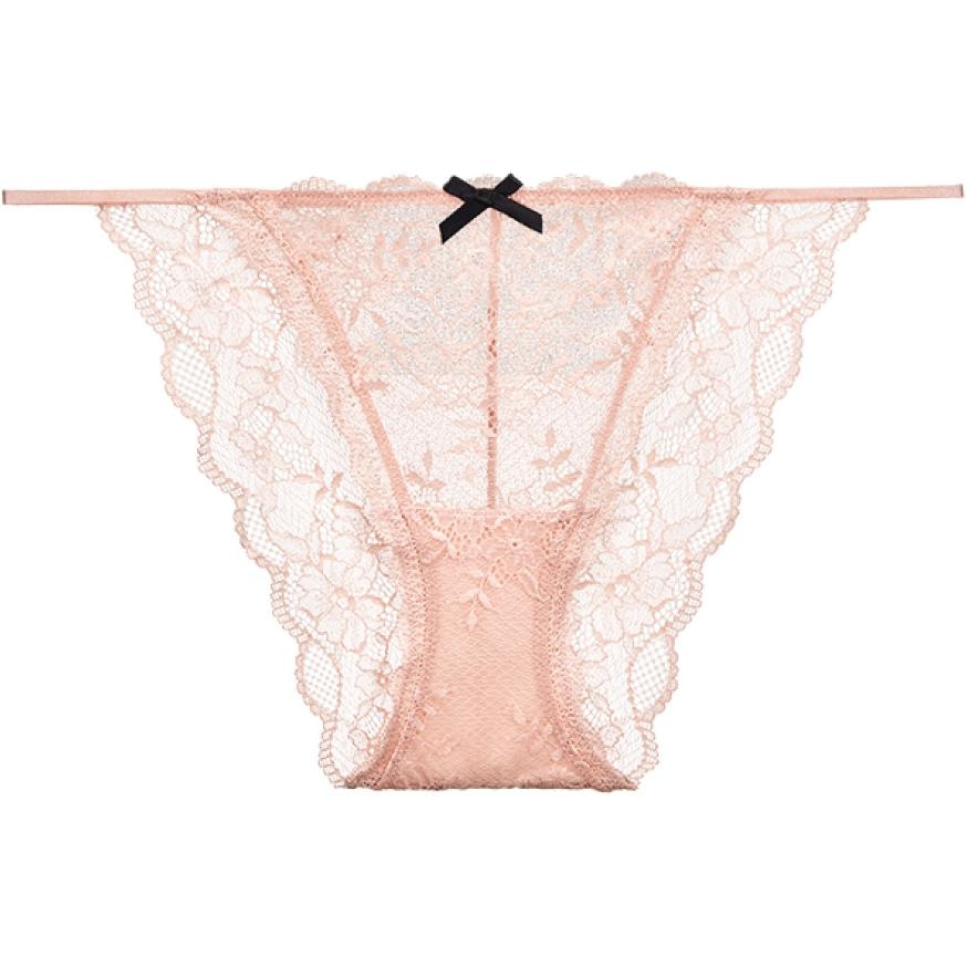 Victoria'S Secret PINK Floral lace overlay with fine ribbon bikiniP 1