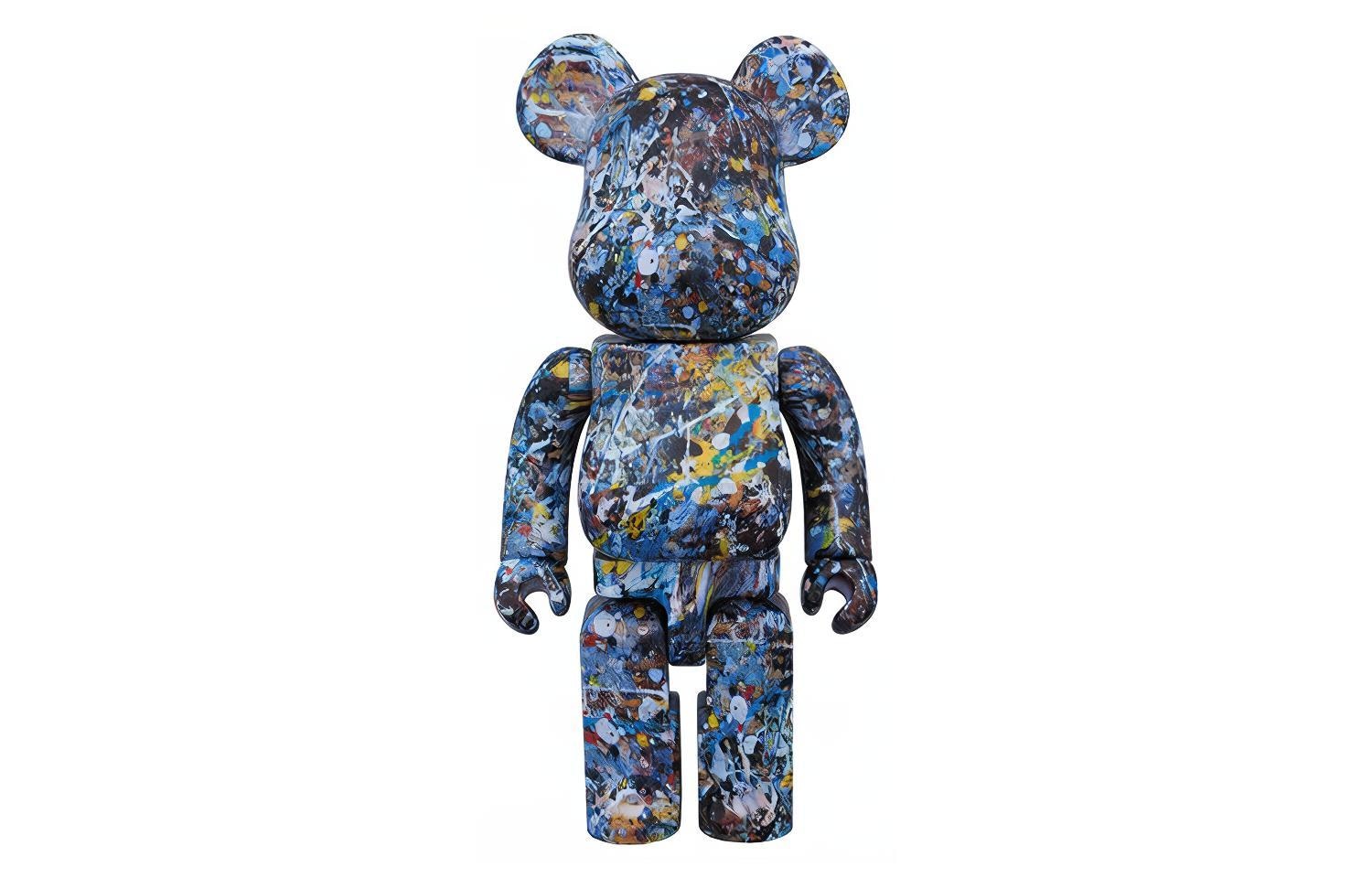 BE@RBRICK BERBRICK Water Print Jackson Pollock 28cm70cm