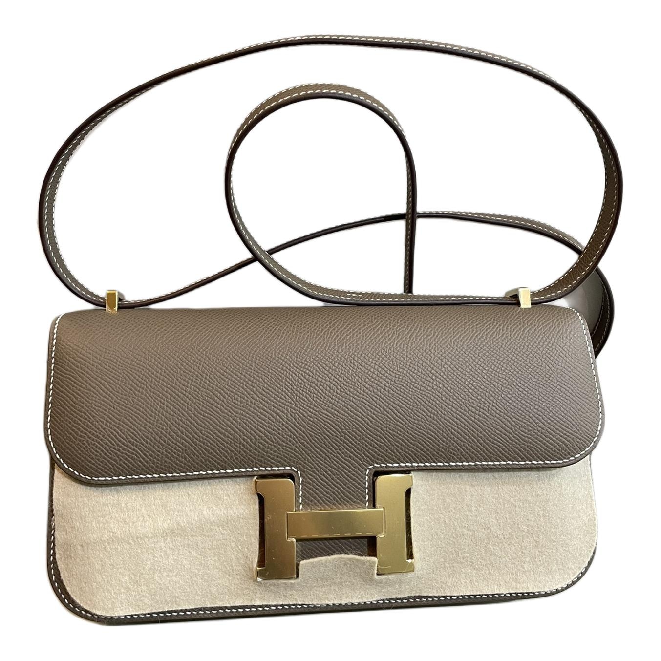 Сумки HERMES/爱马仕 Hermes Constance Elan Epsom Grey