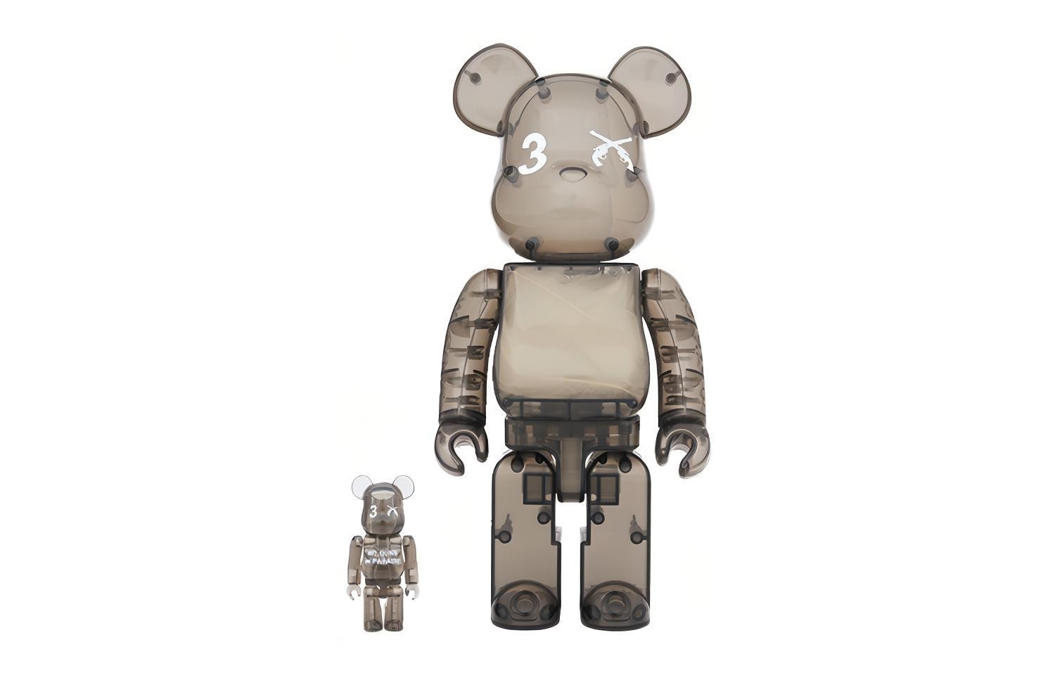 BE@RBRICK x 3.Paradis Roarguns Transparent 100%400%