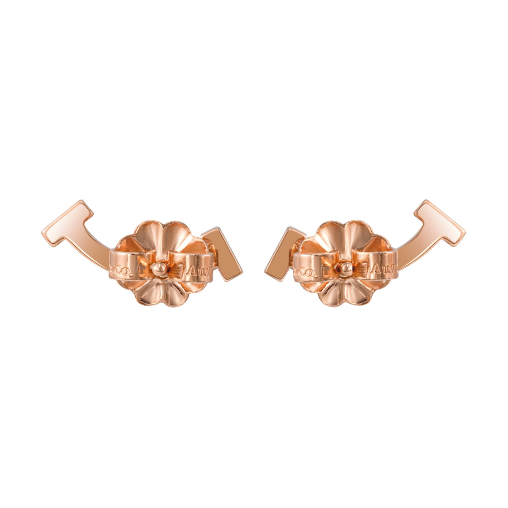 Tiffany & Co. Tiffany T Smile Earrings 18K Rose Gold — фото 4
