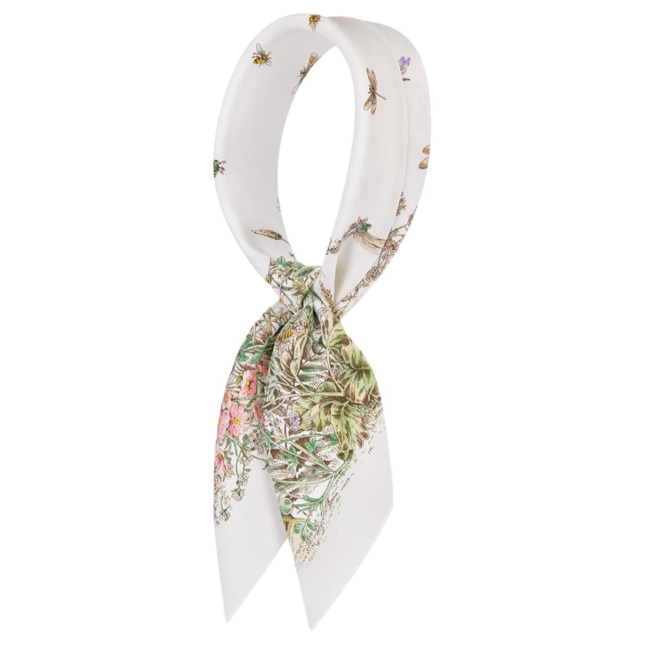 Dior Silk Scarf Beige — фото 2