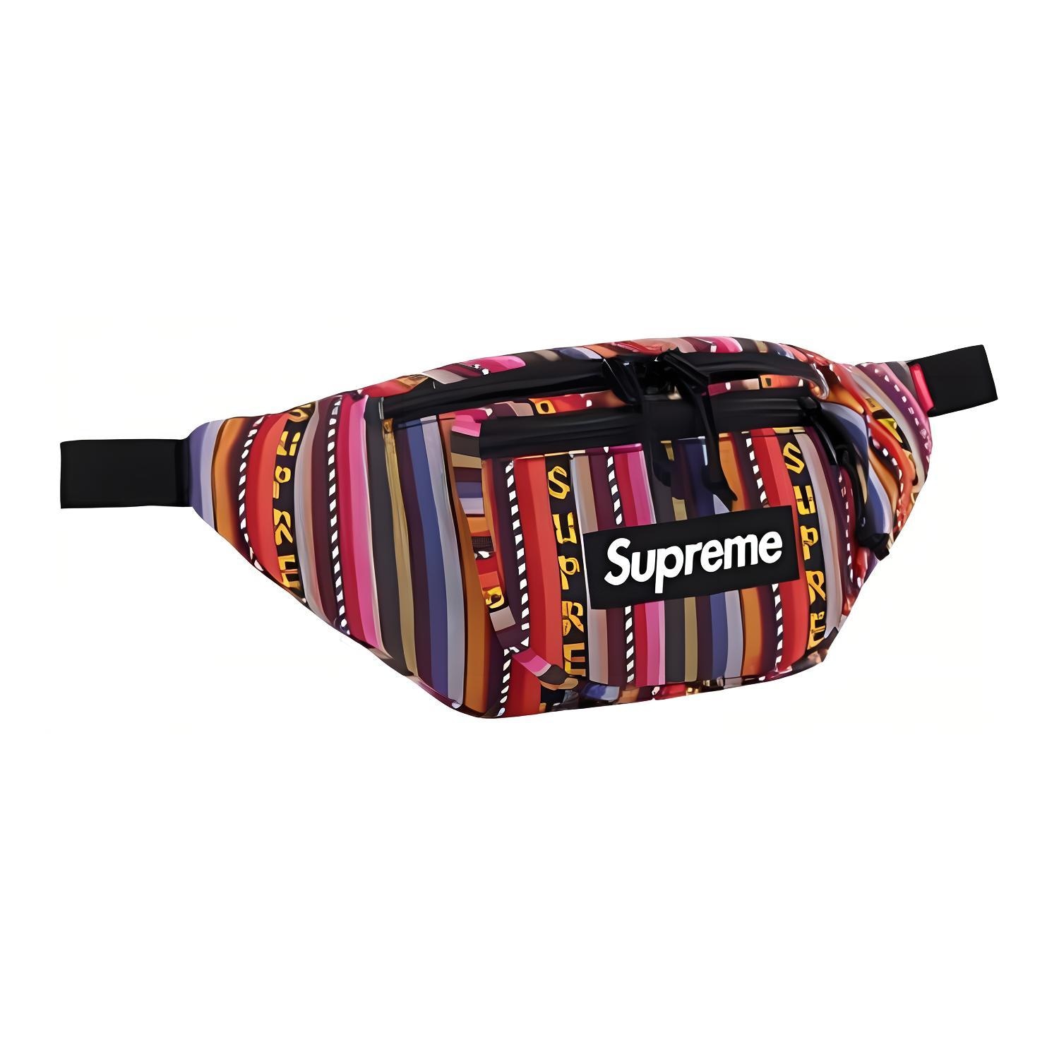 Supreme Woven Stripe Waist Bag