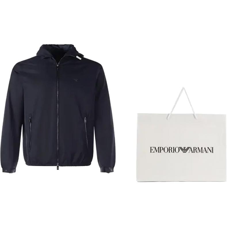 Emporio Armani FW21 Hooded Jacket Navy — фото 2