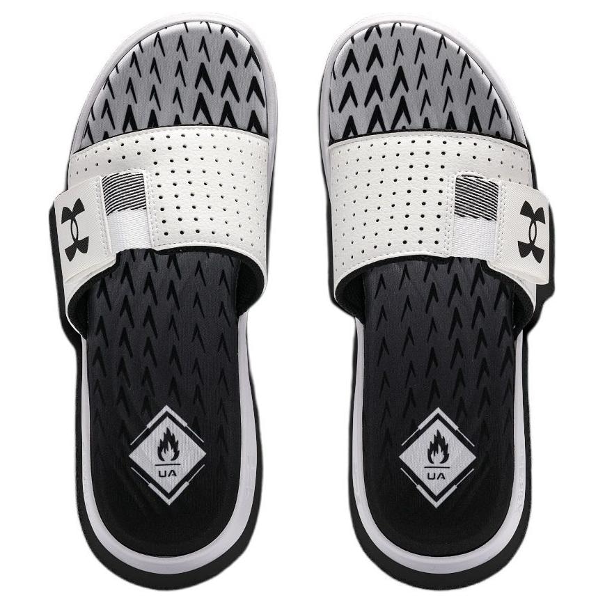 Under Armour Slides Black White — фото 8