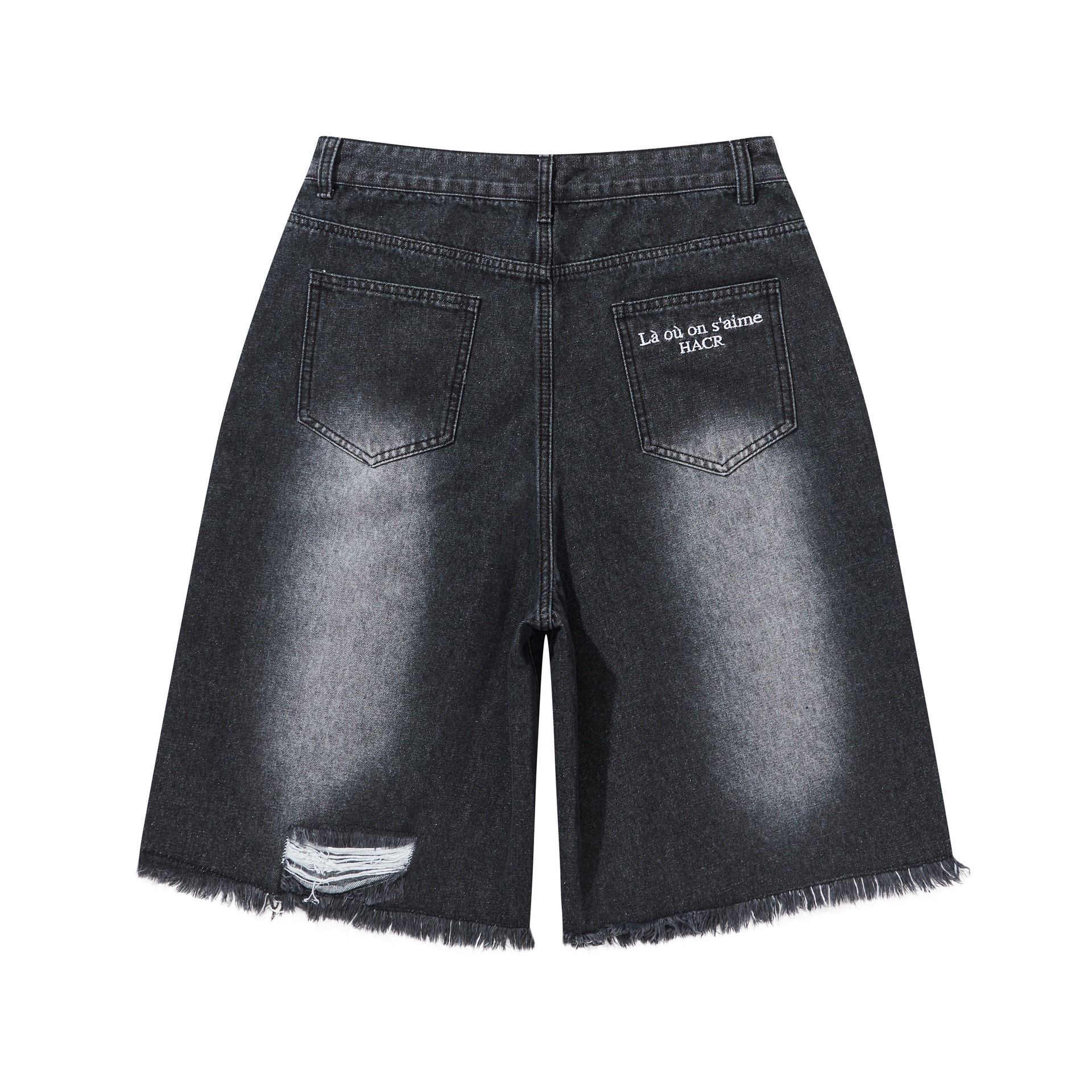 Harsh And Cruel Cleanfit Denim Shorts Black — фото 1