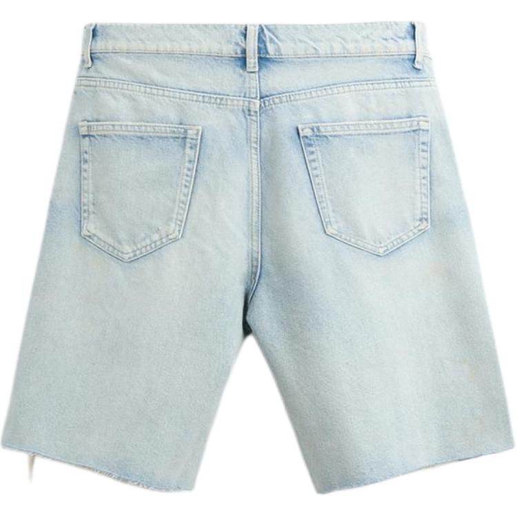 Zara Denim Shorts Light Blue — фото 1