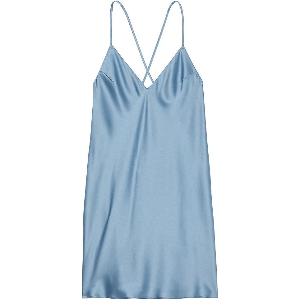 Victoria'S Secret Satin Open-Back SlipFD