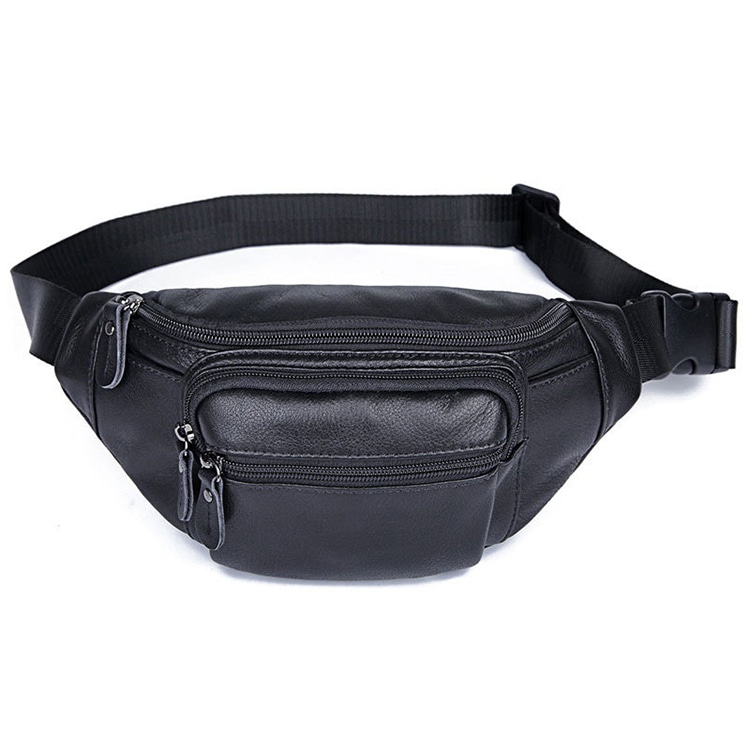 DOSRFINI杜莎菲尼 DOSRFINI Retro Leather Waist Bag Black