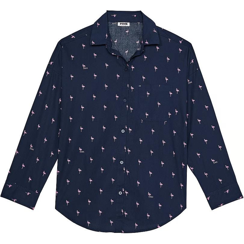Victoria'S Secret PINK COTTON POPLIN OVERSIZED MNF