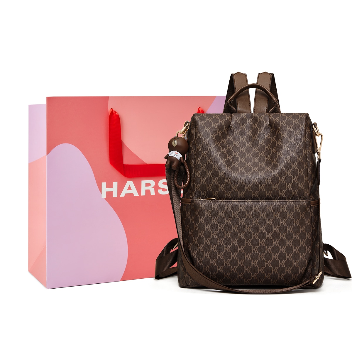 HARSON/哈森 HARSON Backpack Coffee