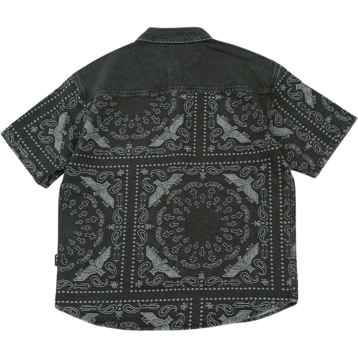 Boy London Denim Short Sleeve Shirt Black — фото 1