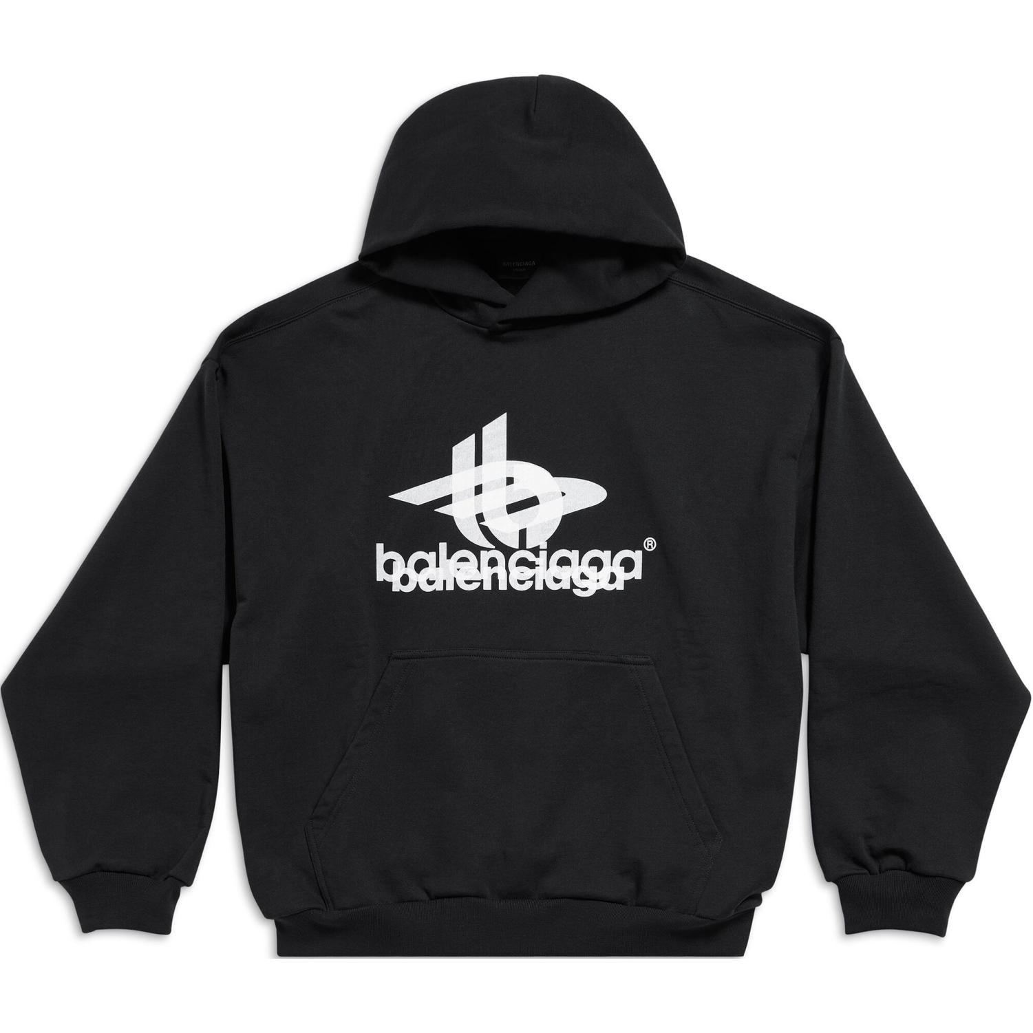 Balenciaga Logo Hoodie Black — фото 6
