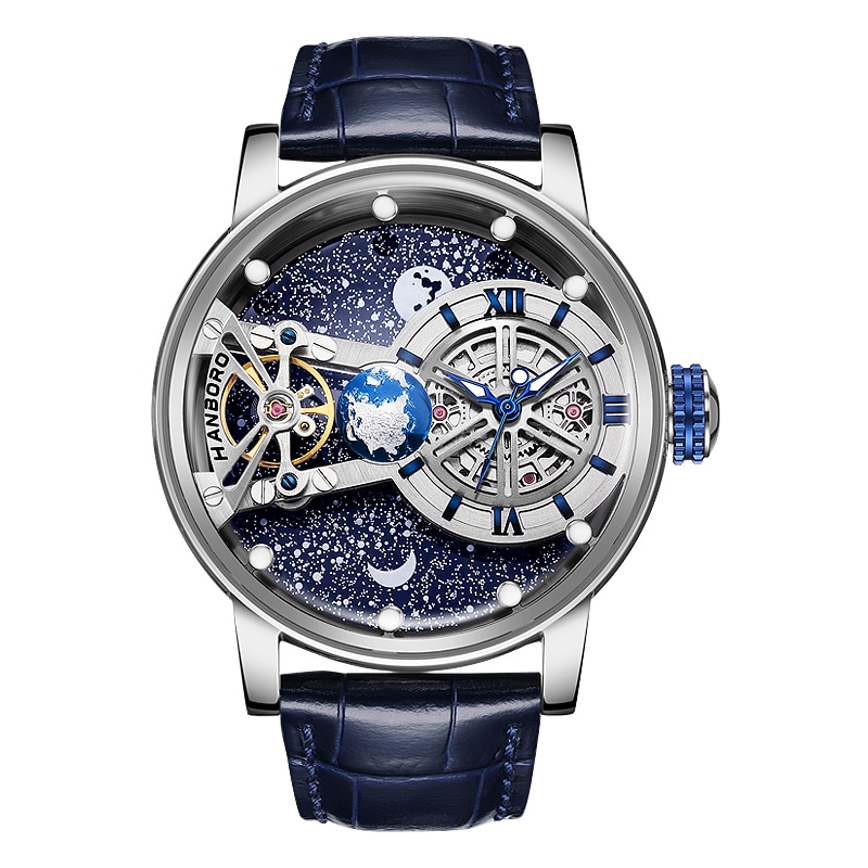 HANBORO HBR1009 Blue Dial