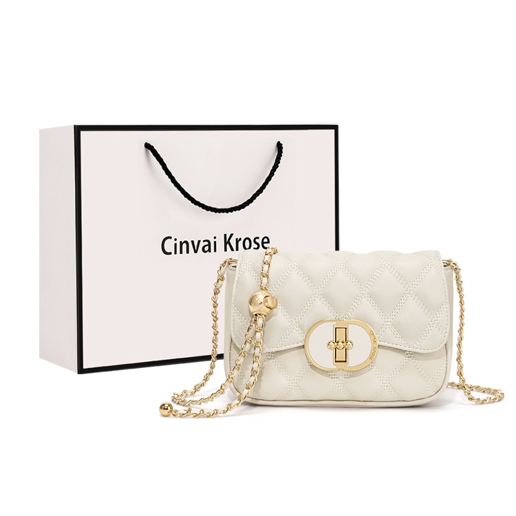 CinvaiKrose Cinvai&Krose Classic Quilted Bag Black/Ivory