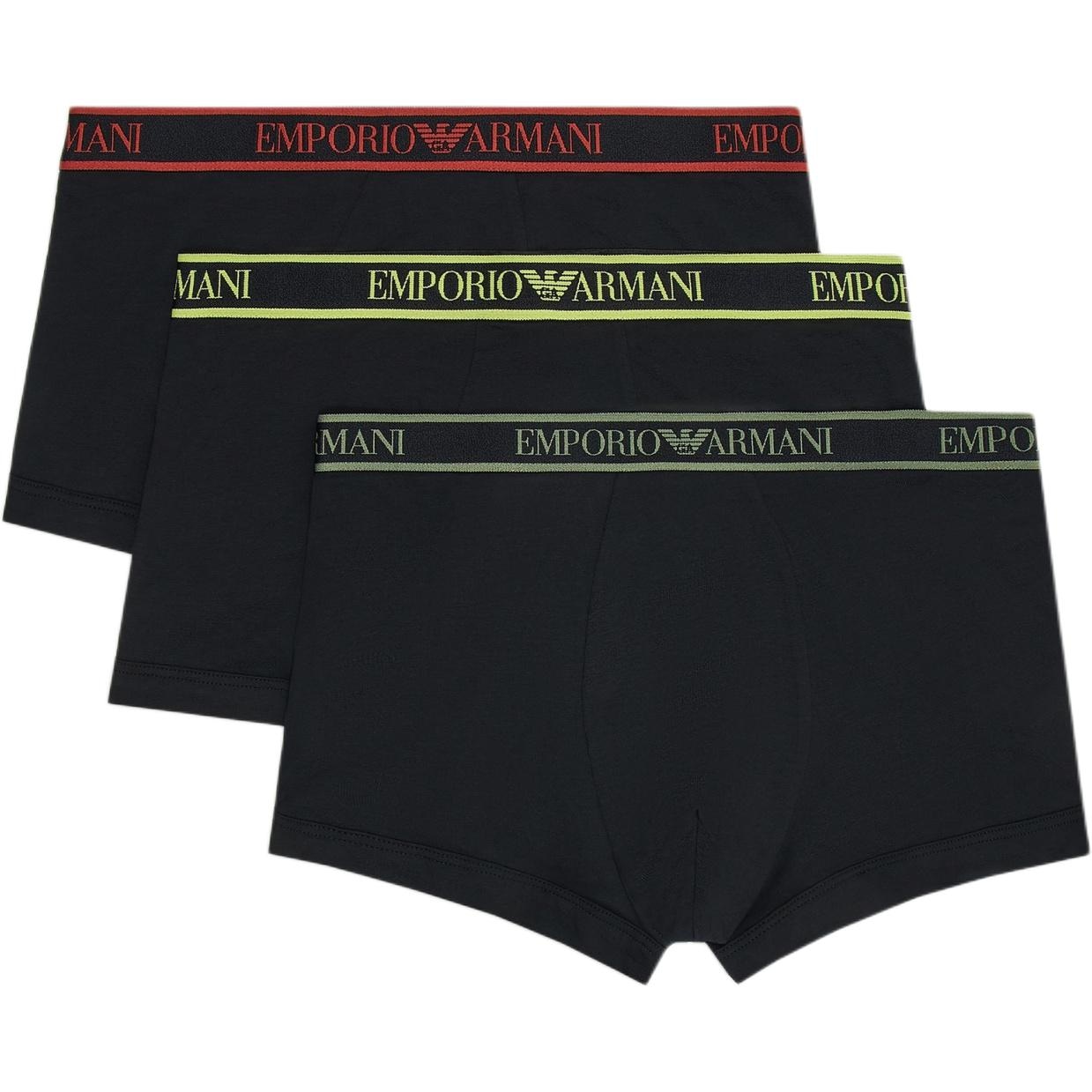 Emporio Armani Logo Boxer Briefs 3-Pack Black