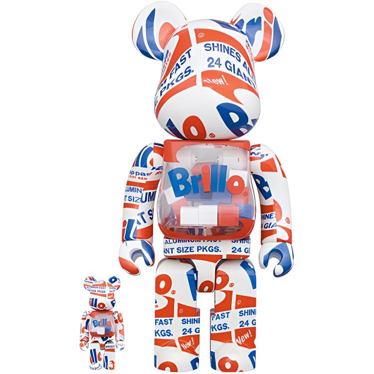 BE@RBRICK BERBRICK ANDY WARHOL "Brillo" 2022 7cm28cm