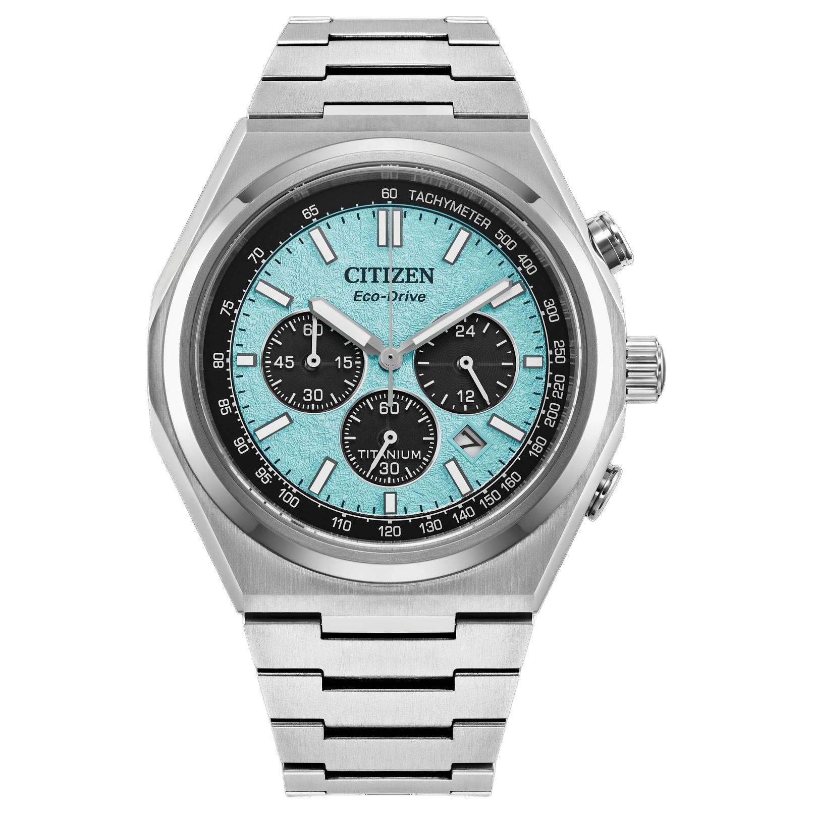 CITIZEN/西铁城 Citizen 100m Eco-Drive Titanium Green Dial