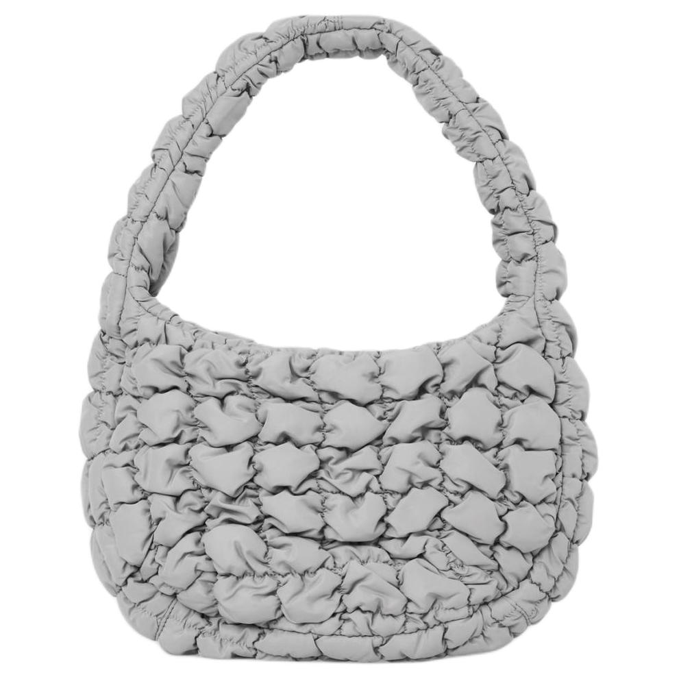 COS Quilted Mini Tote Bag Grey