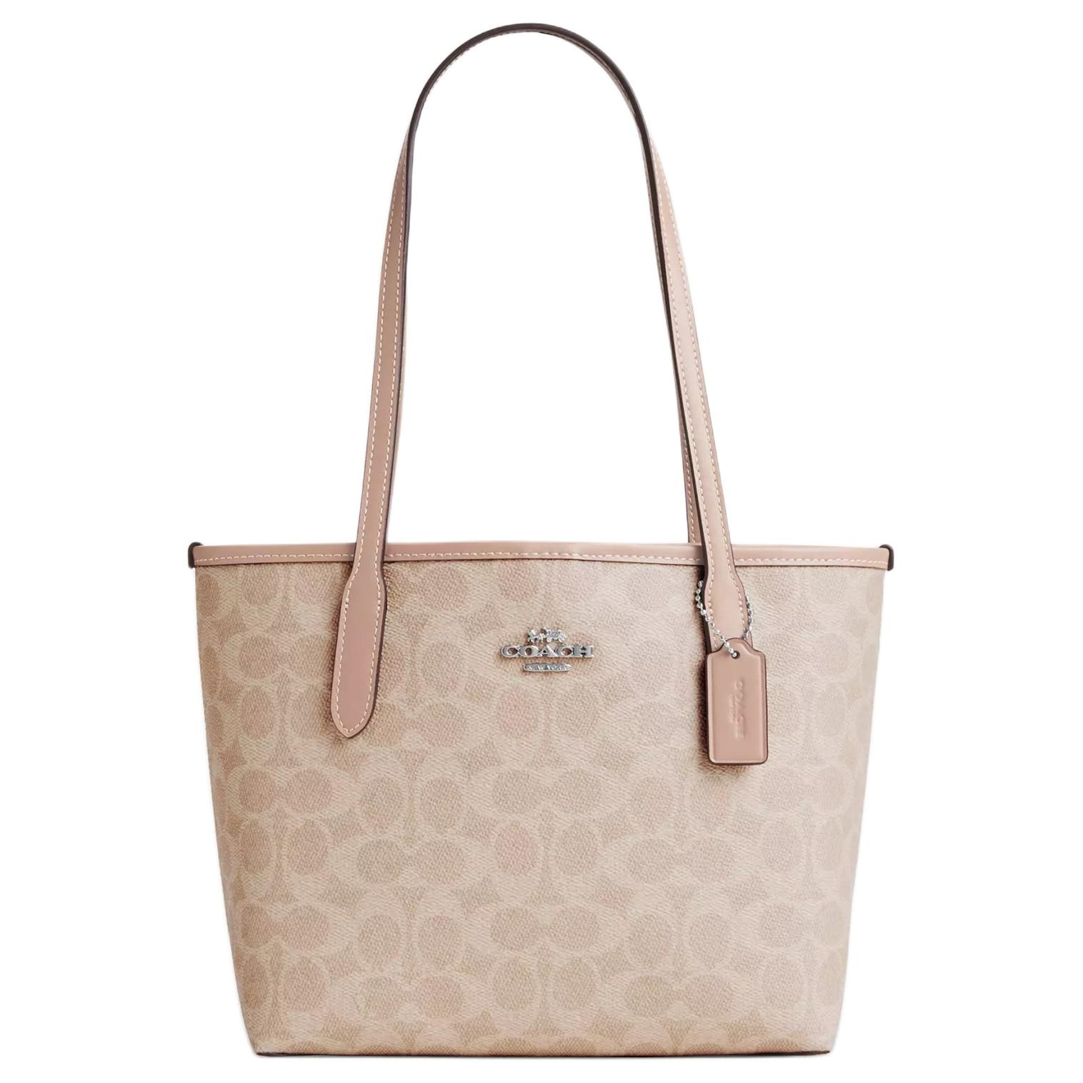 Сумки COACH/蔻驰 COACH Small City 23 Silver Sand