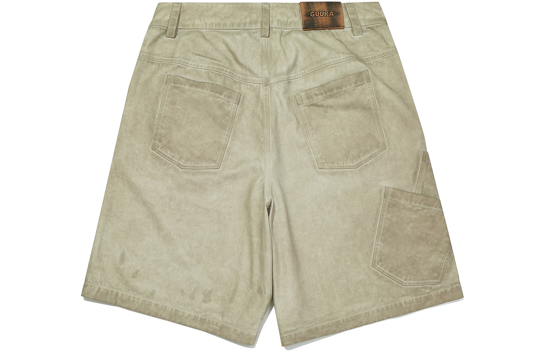 Guuka Denim Shorts Light Apricot — фото 1