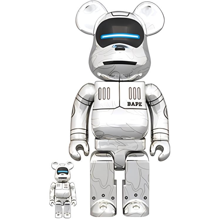 BE@RBRICK BERBRICK x HajimeSorayama x BAPE BABY MILO 7cm28cm