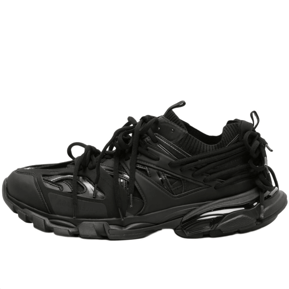 Balenciaga Low Top Lace-Up Sneakers Black — фото 5