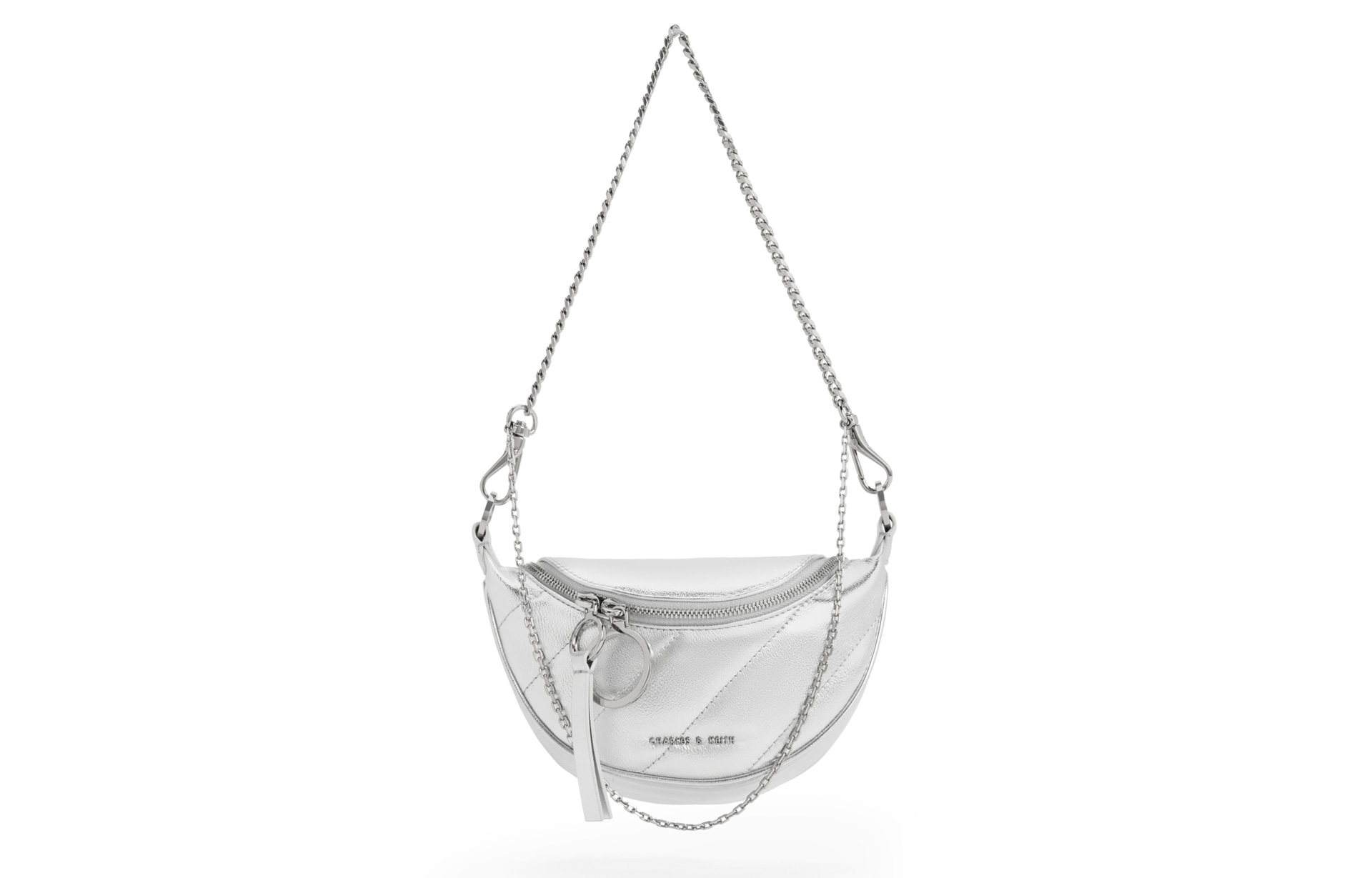 CHARLES&KEITH CHARLESKEITH ck NoirCreamSilverBlack