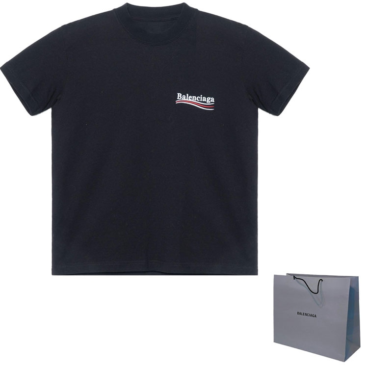 Balenciaga Logo Crewneck T-Shirt Black — фото 2