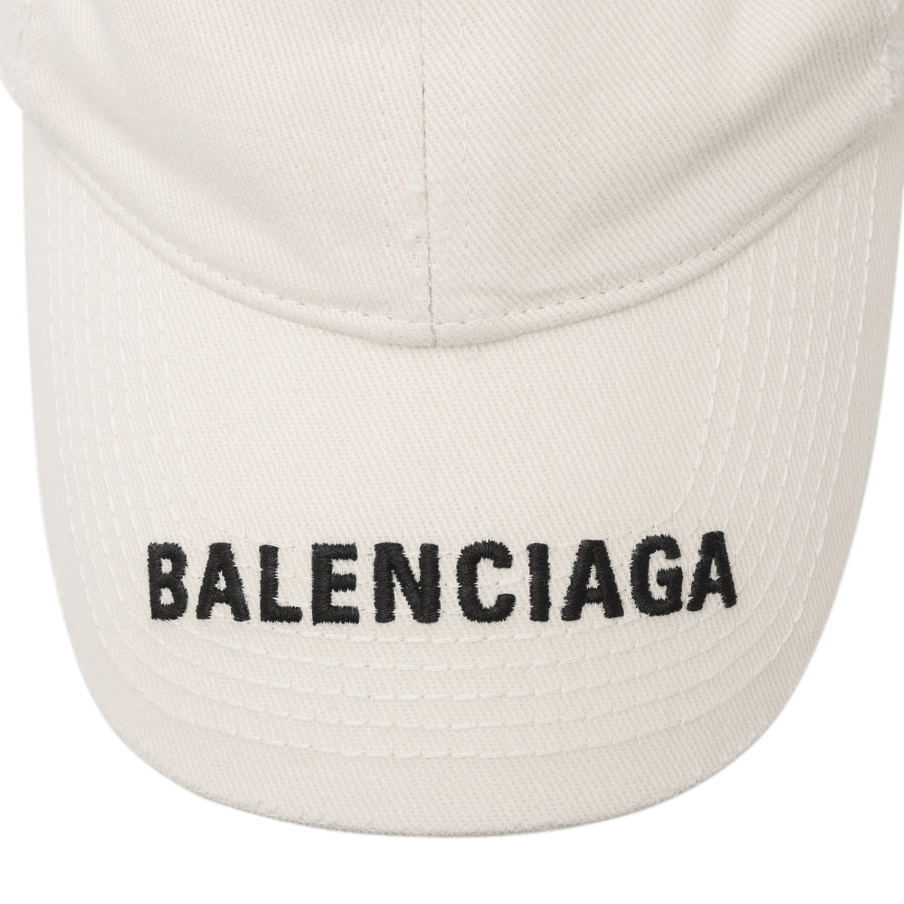 Balenciaga Logo Baseball Cap White — фото 4