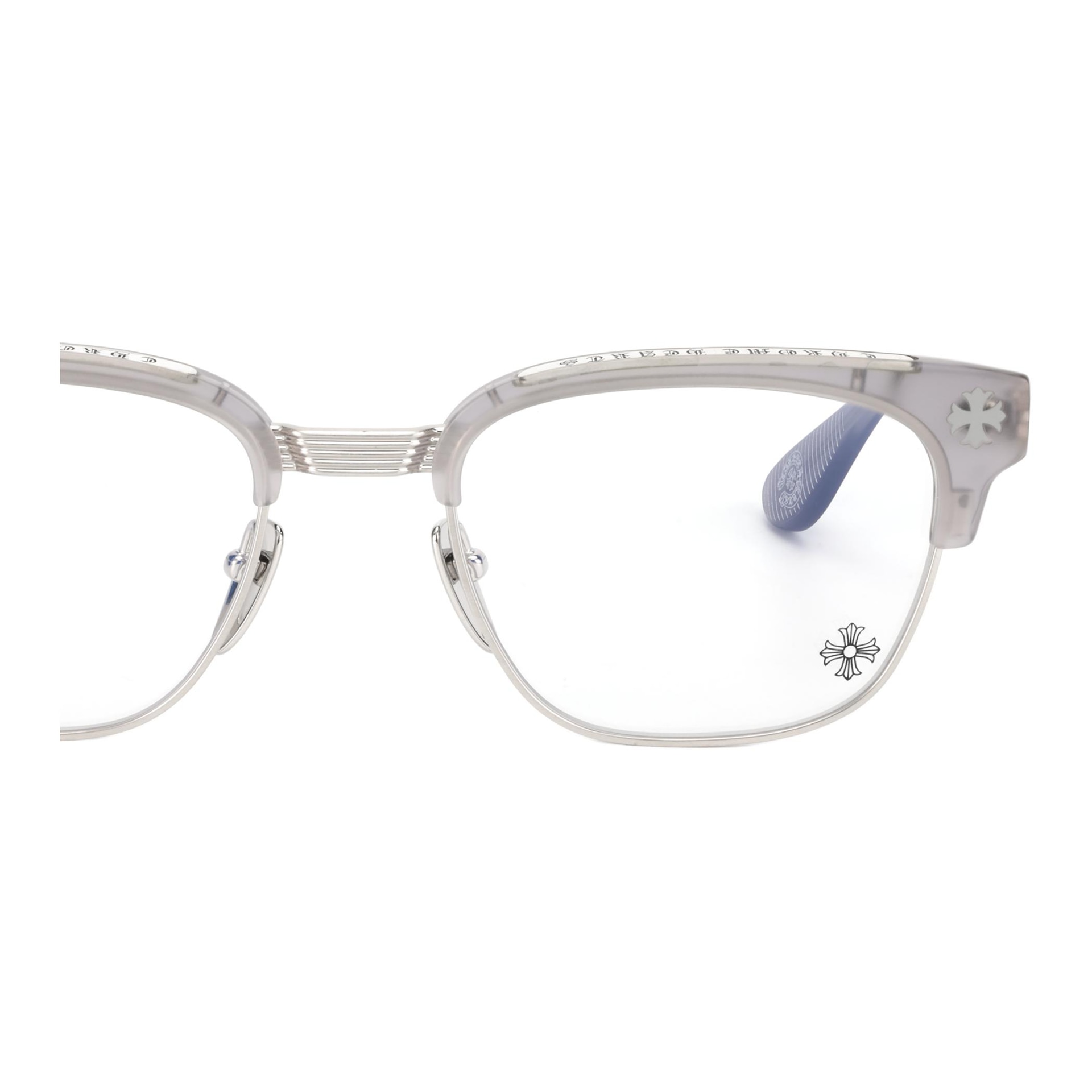 Chrome Hearts Очки (Арт. Bonennoisseur-II-烟灰色镜框-银色镜腿) — фото 4