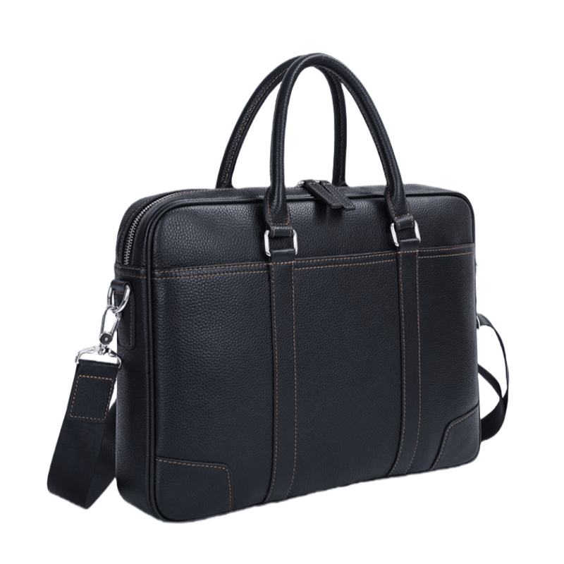 Nomk Business Leather Briefcase Large Black — фото 2