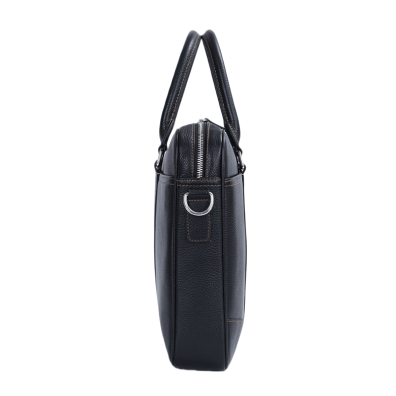 Nomk Business Leather Briefcase Large Black — фото 3