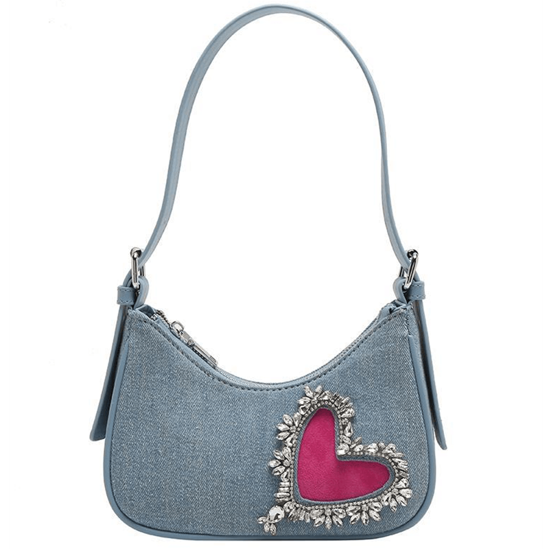 DALO Denim Shoulder Bag Blue