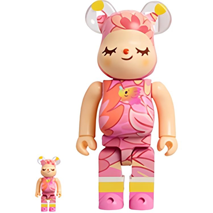 BE@RBRICK BERBRICK Greenie Elfie Sakura Pink Ver. 400100 7cm28cm