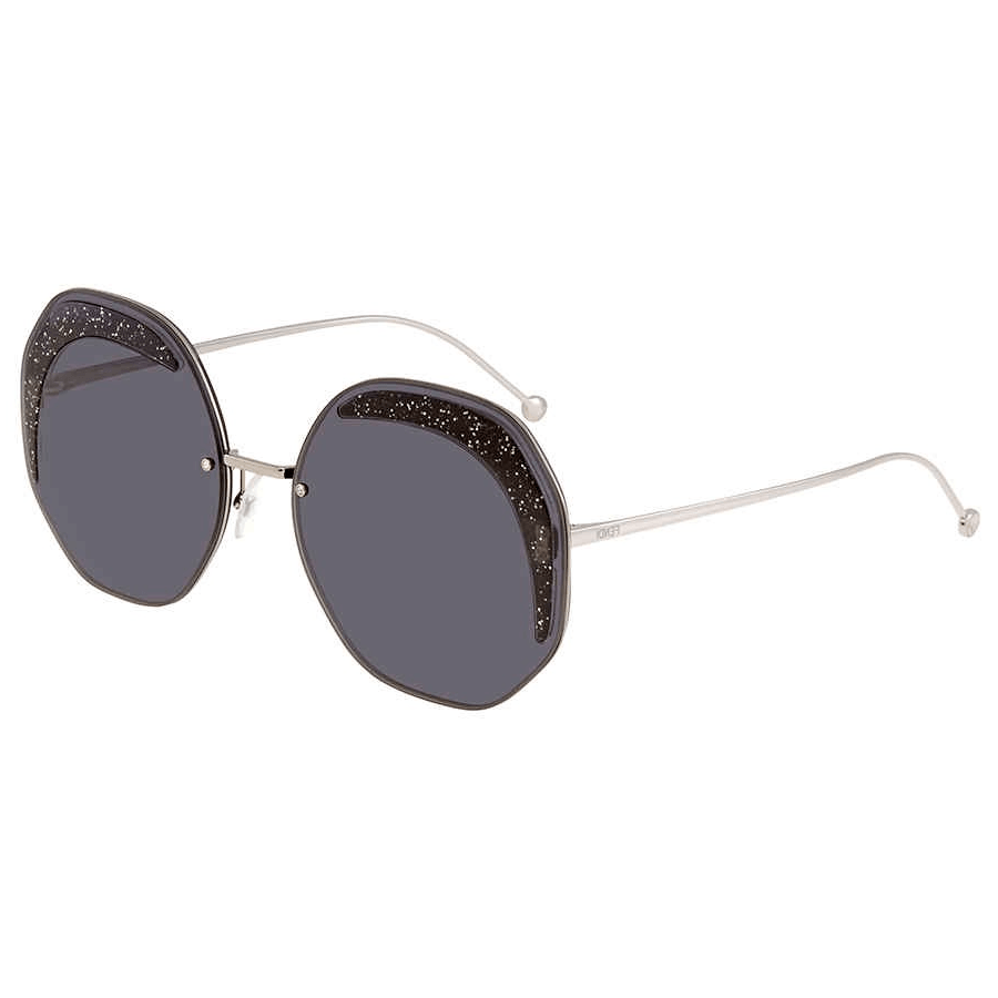 Очки FENDI/芬迪 Fendi Round Metal Sunglasses Silver