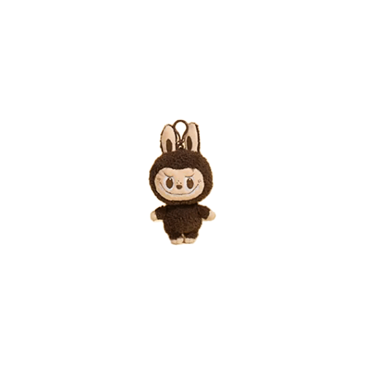 Pop Mart Labubu Plush Keychain Brown — фото 4