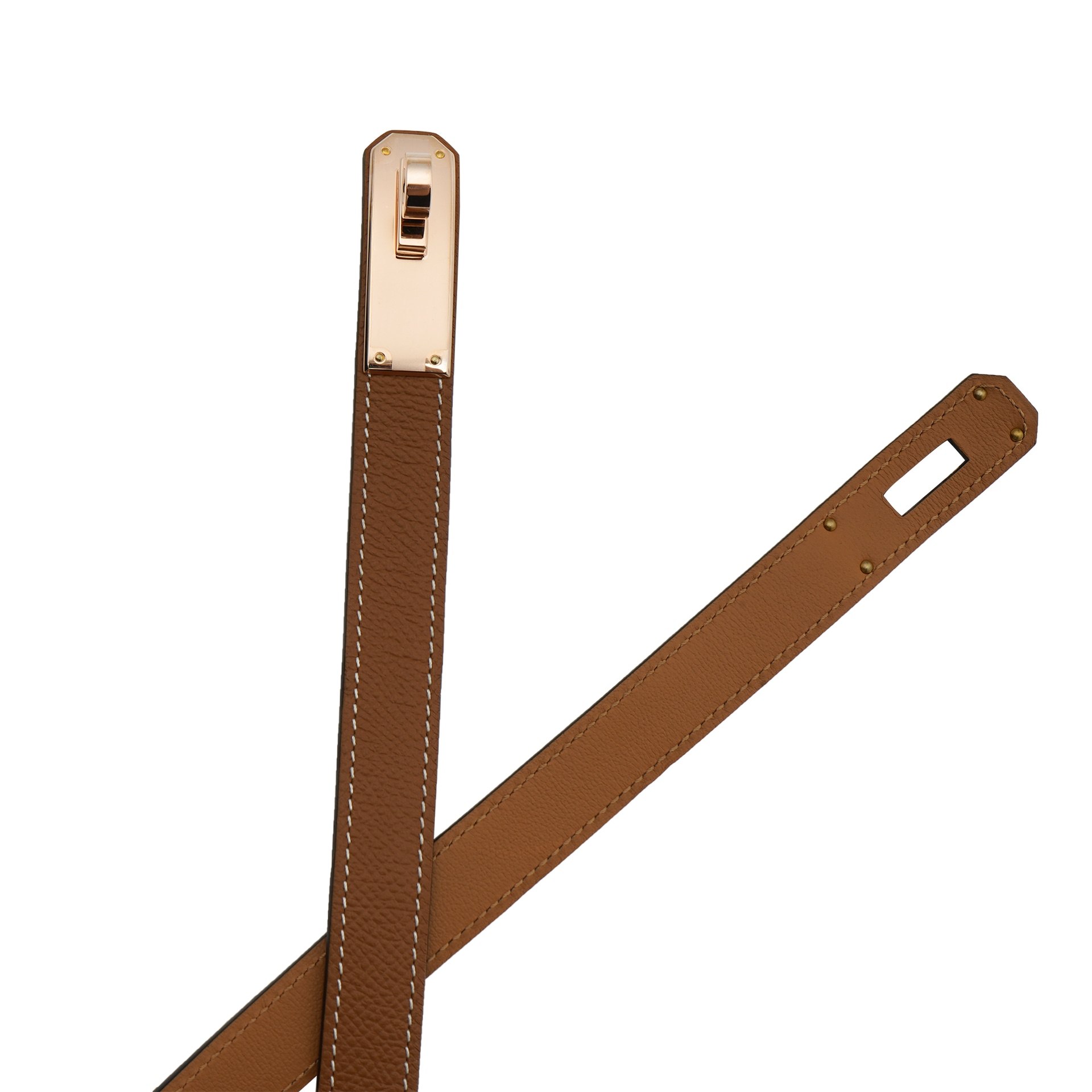 Hermes Kelly Belt Brown — фото 4