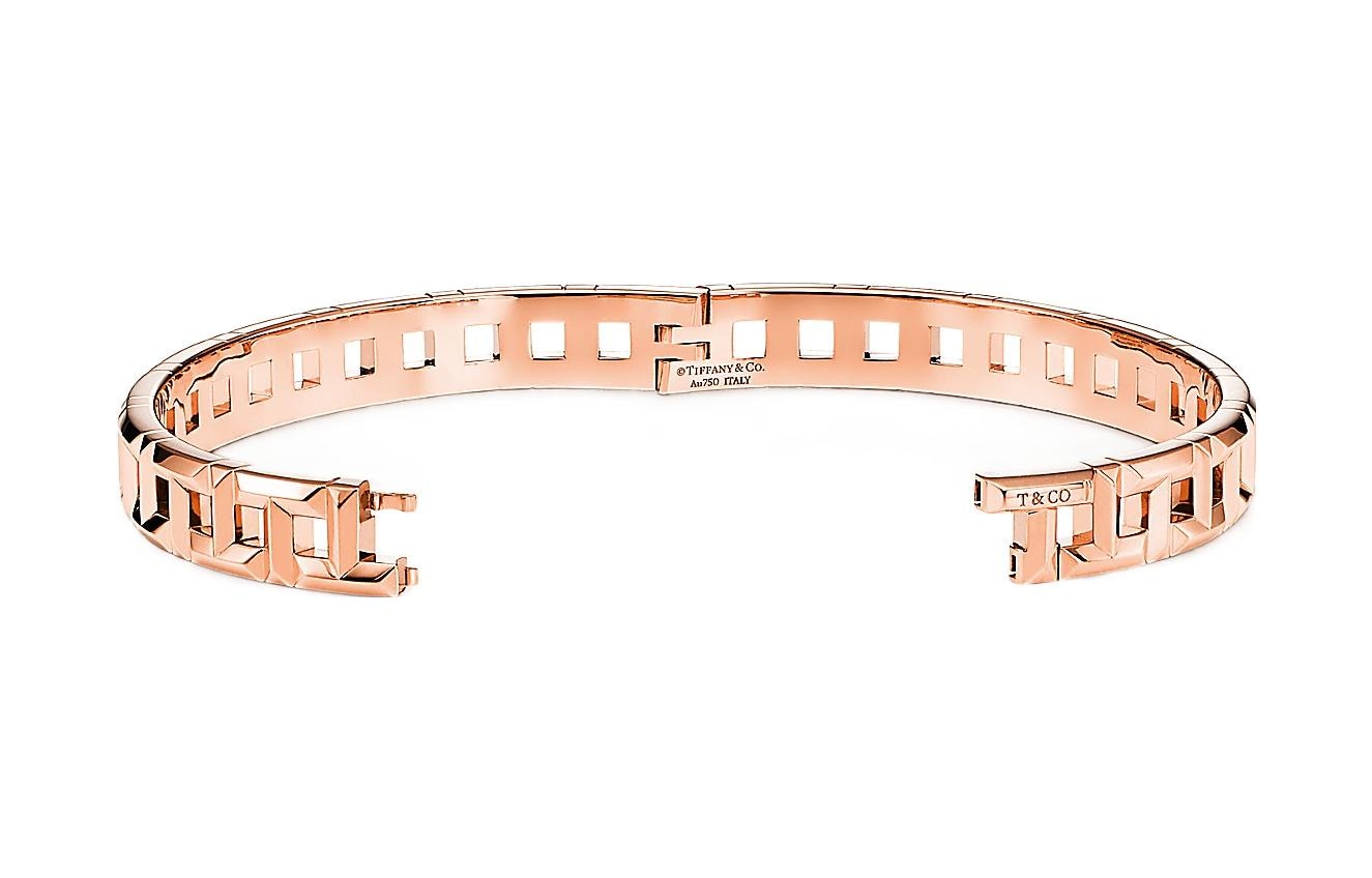 Tiffany & Co. Tiffany T True Narrow Hinge Bracelet 18K Rose Gold — фото 3