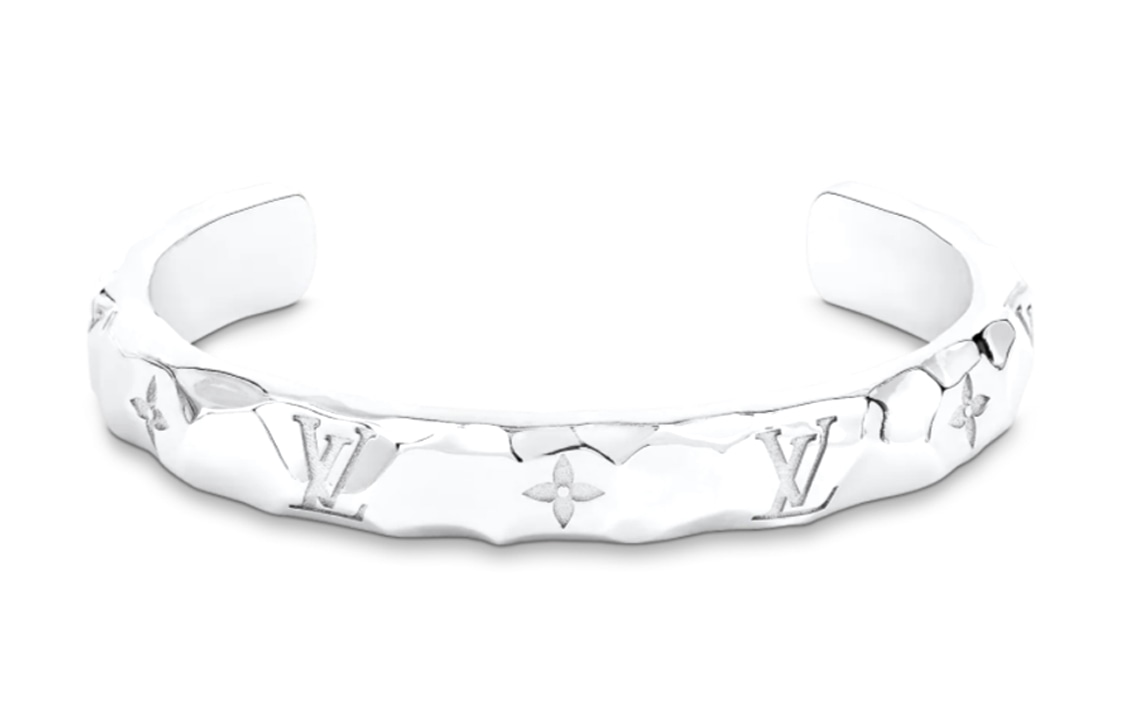 Louis Vuitton Carved Metal Bracelet