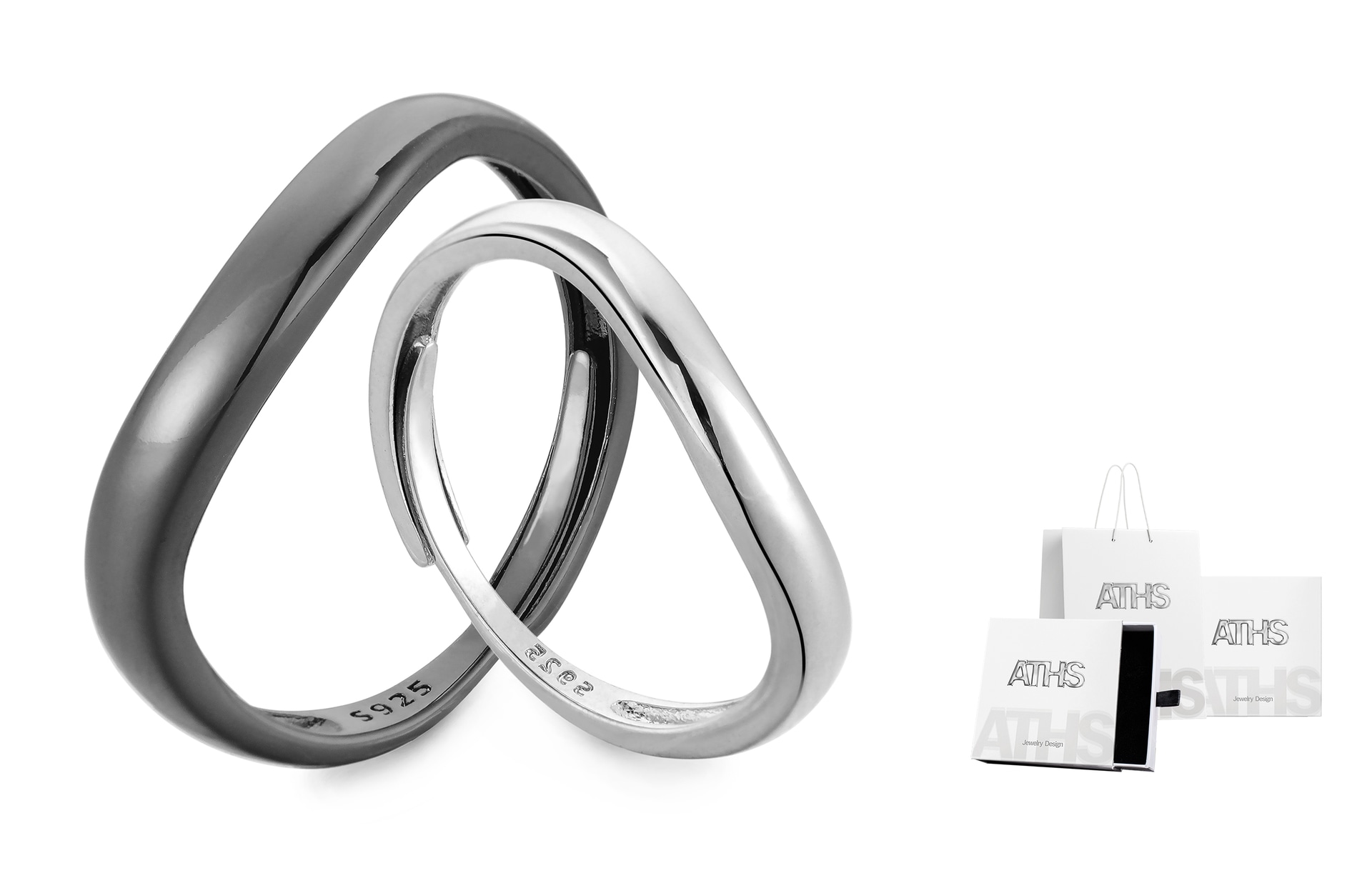 ASTAR HADES Infinity Love Adjustable Couple Rings ATHS