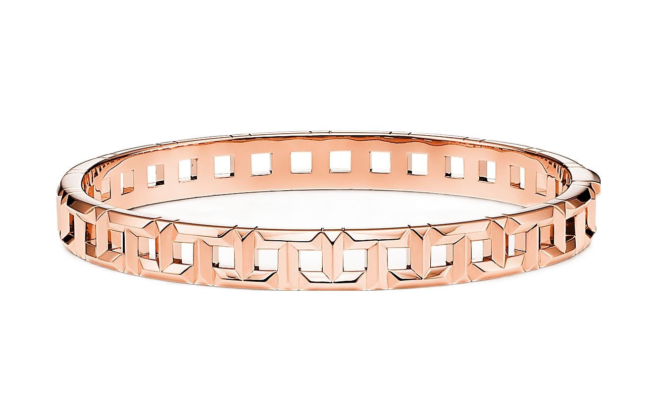 Tiffany & Co. Tiffany T True Narrow Hinge Bracelet 18K Rose Gold — фото 1