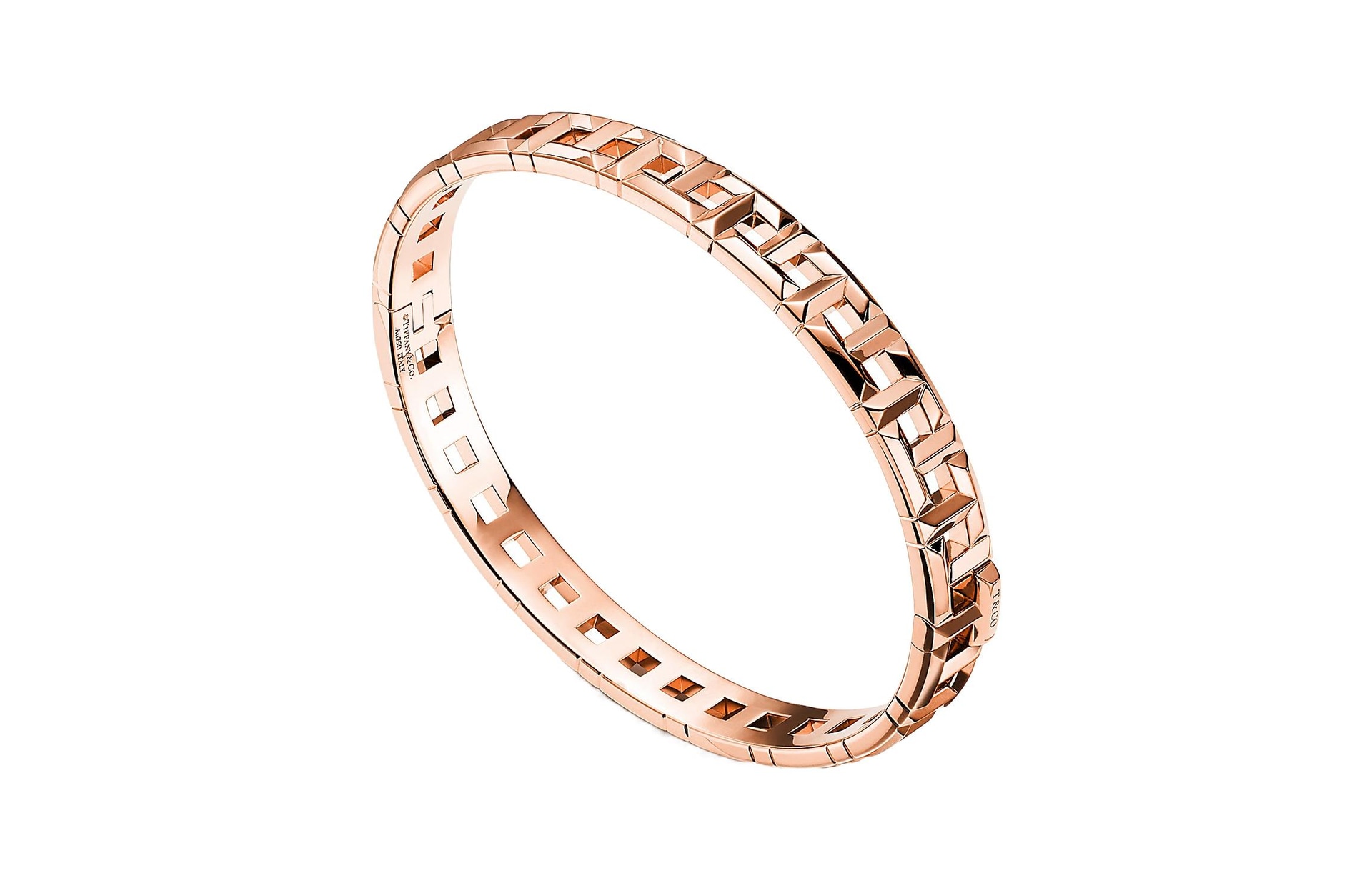 Tiffany & Co. Tiffany T True Narrow Hinge Bracelet 18K Rose Gold — фото 2